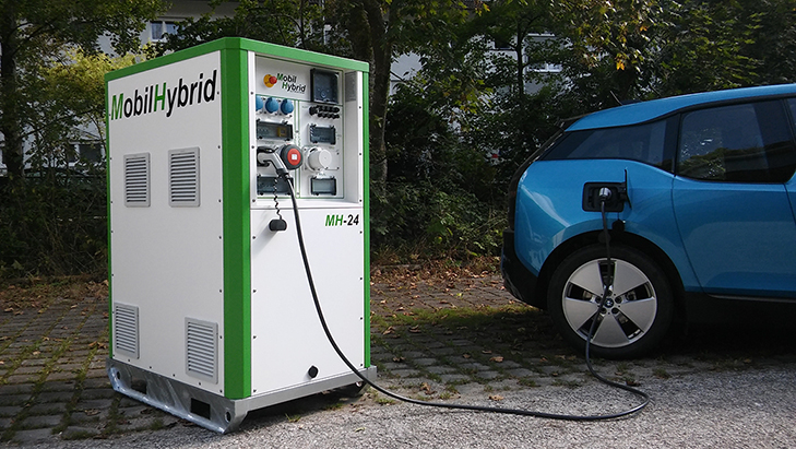 Mobile Ladestation für Elektrofahrzeuge